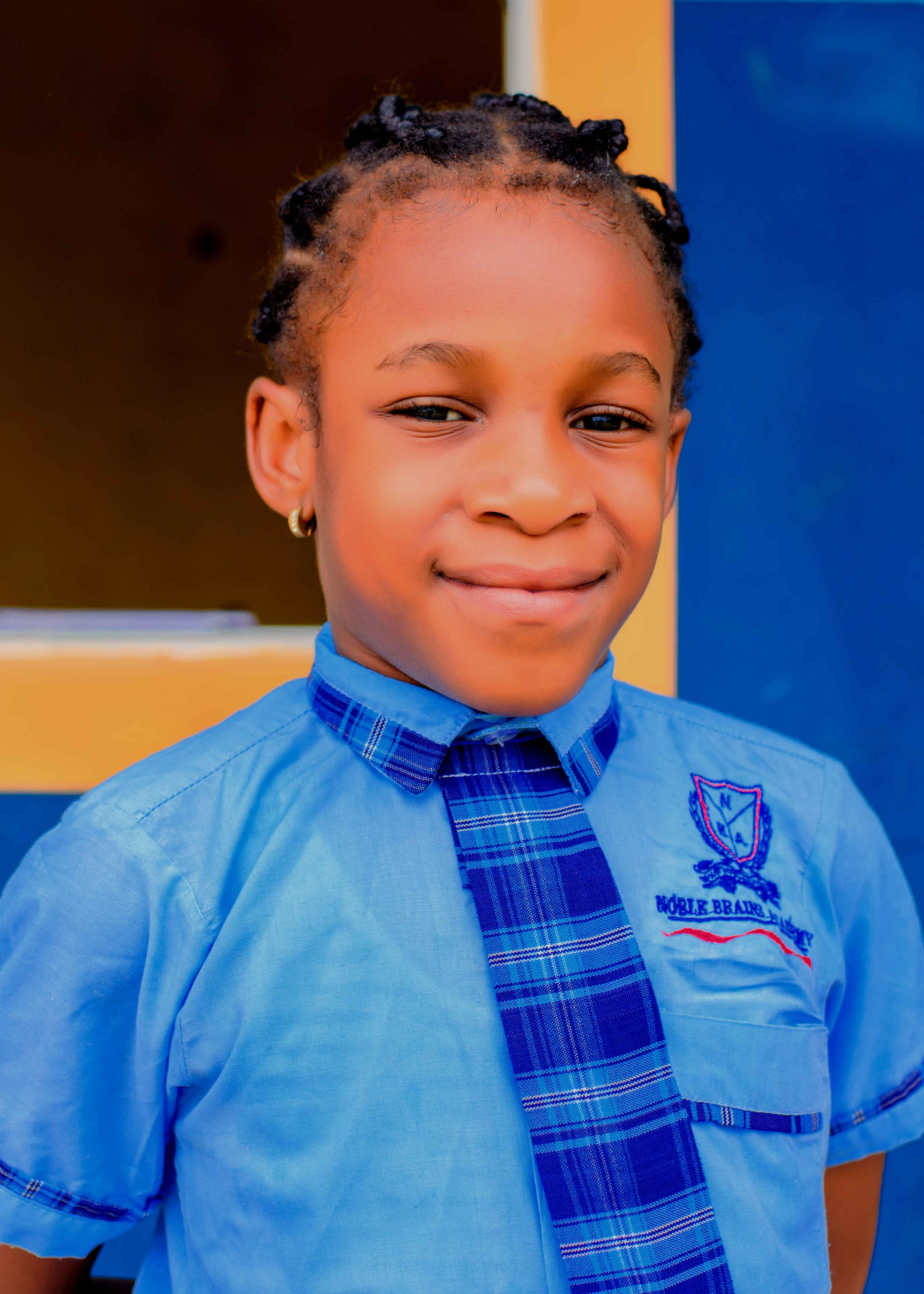 Year 2 Lower Primary girl pupil at Noble Brains Academy